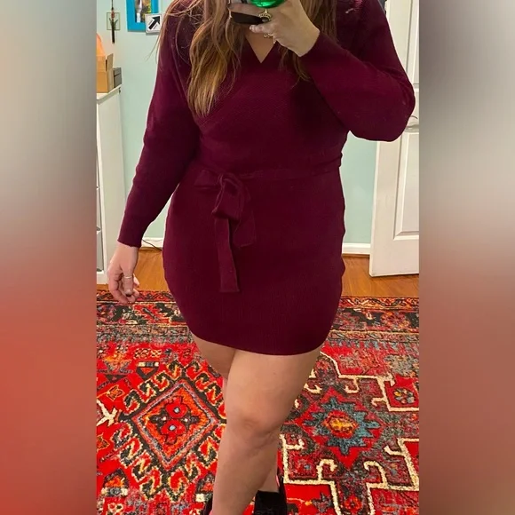 Amazon | Dresses | Body Con Sweater Dress | Poshmark